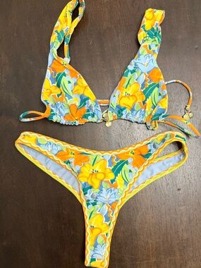 Bydee Floral Triangle Bikini